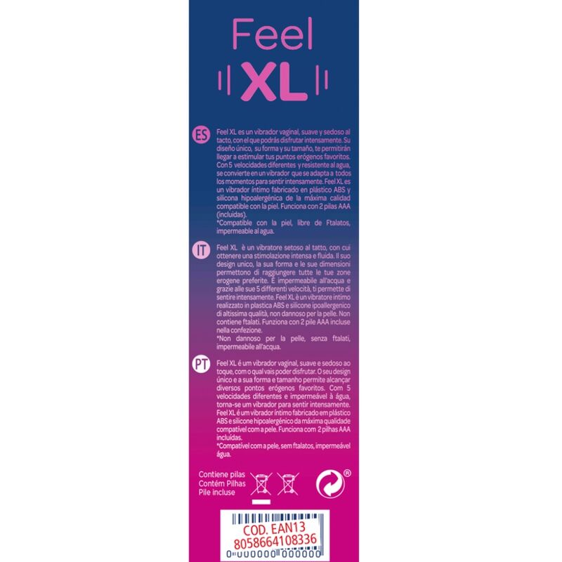 Feel XL Vibratore Control
