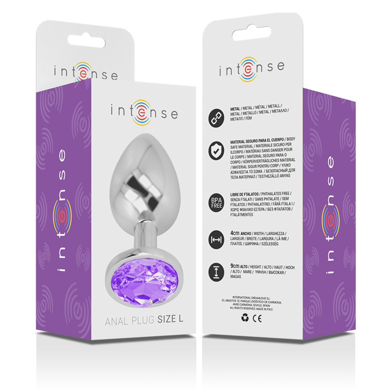 Plug Anale Con Diamante Viola