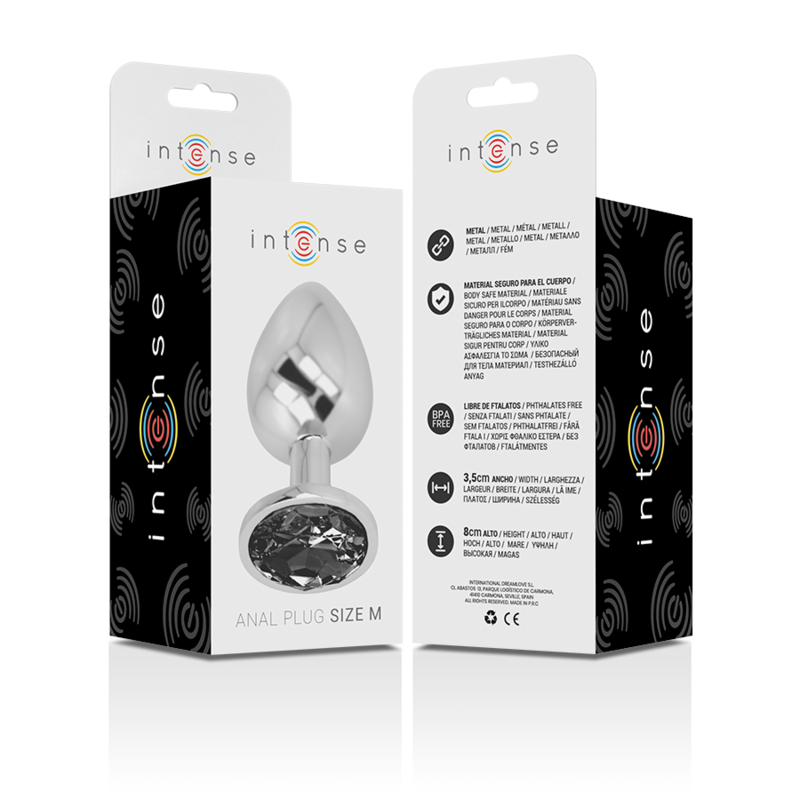 Plug Anale Con Diamante Nero