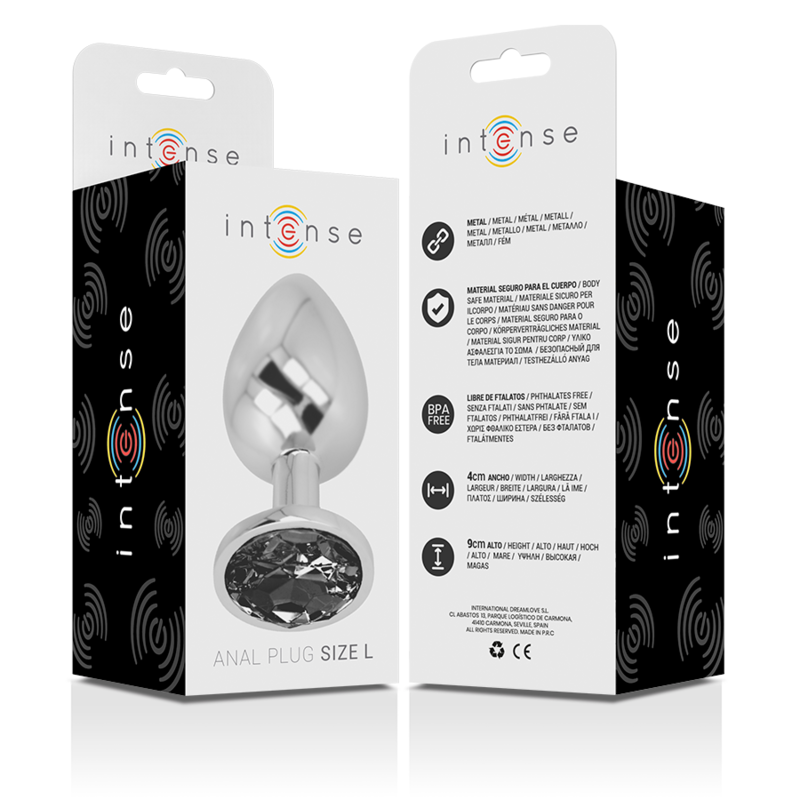 Plug Anale Con Diamante Nero