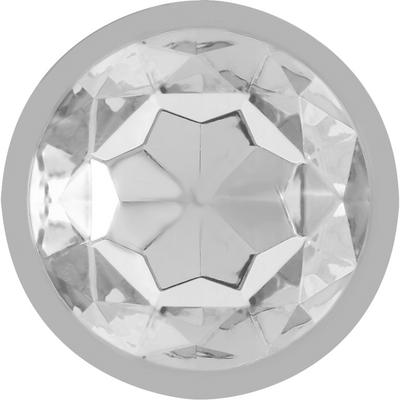 Plug Anale Con Diamante Argento