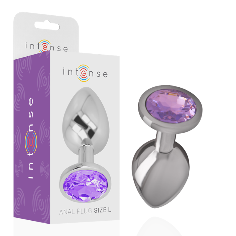 Plug Anale Con Diamante Viola