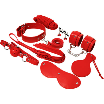 Set Bondage Rosso 10 Pezzi